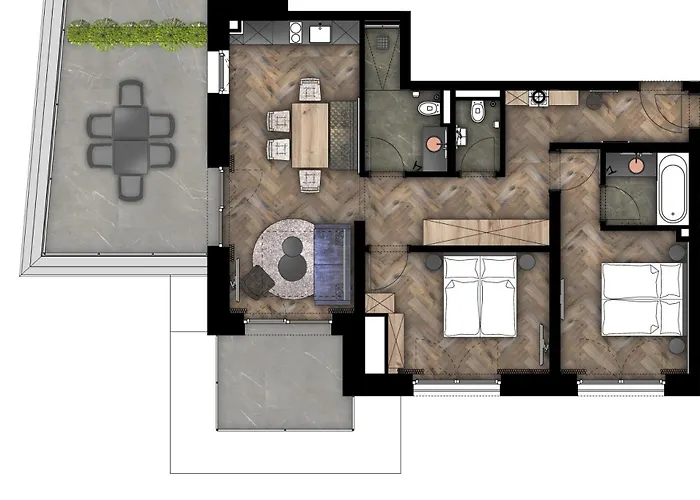 The Matthew - Pop Up & Down Lejlighed *